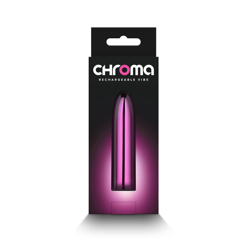 Chroma Petite Bullet - Pink - Metallic Pink 8.7 cm USB Rechargeable Bullet-NSN-0305-04