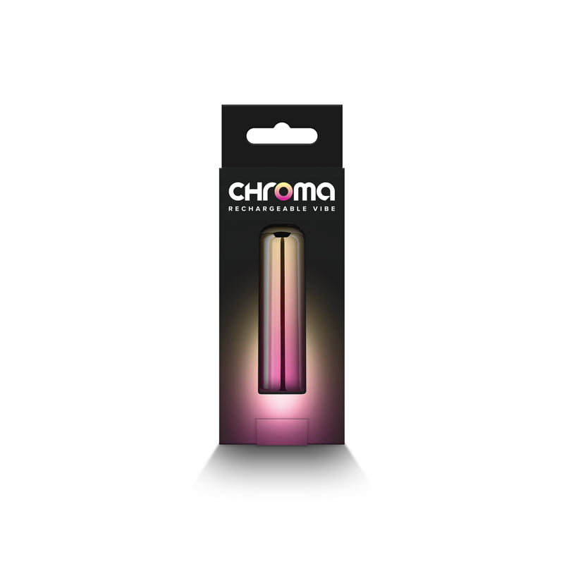 Chroma Sunrise - Small - Metallic Pink/Gold 6.8 cm USB Rechargeable Bullet-NSN-0305-20