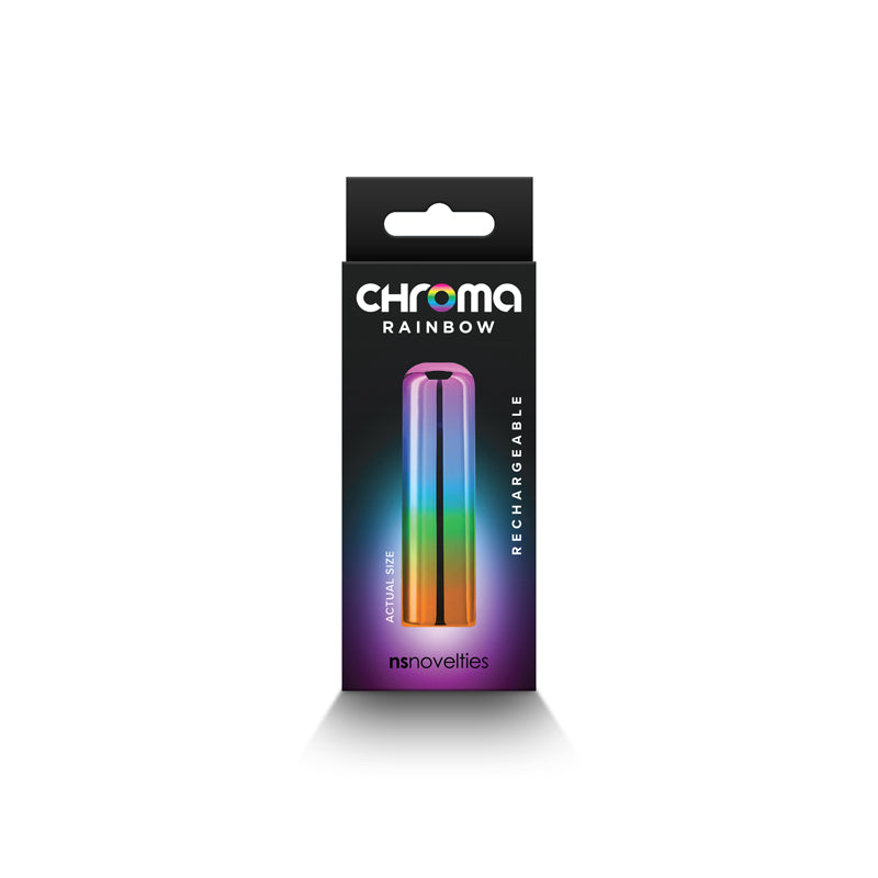 Chroma Rainbow - Small - Metallic Rainbow 6.8 cm USB Rechargeable Bullet-NSN-0305-50