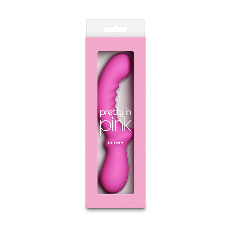 Pretty in Pink Peony - Pink - Pink 19.8 cm USB Rechargeable Vibrator - NSN-0365-54