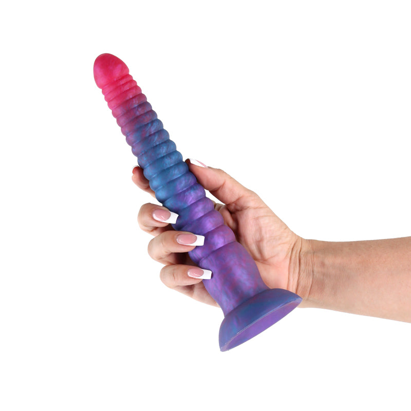 Colours Stacked - 9 Dildo - Pink/Blue - Pink/Blue 23 cm Fantasy Dildo-NSN-0412-12