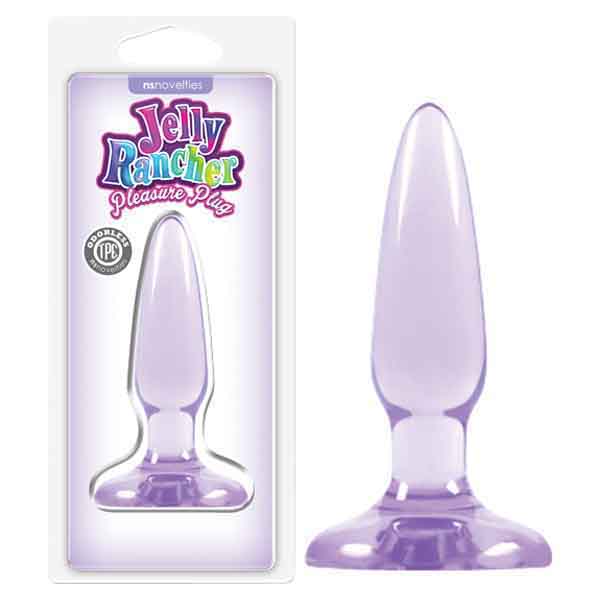 Jelly Rancher Pleasure Plug - Purple 8.1 cm (3.2) Mini Butt Plug-NSN-0450-15