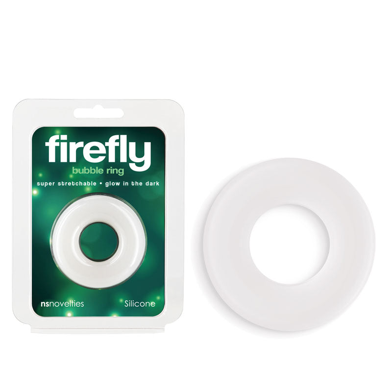 Firefly - Bubble Ring - Medium - Glow in Dark Medium Cock Ring-NSN-0474-21