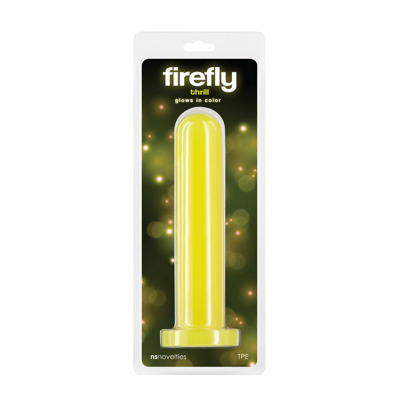 Firefly - Thrill - Yellow - Large - Glow in Dark Yellow 19.3 cm Large Dildo-NSN-0478-19