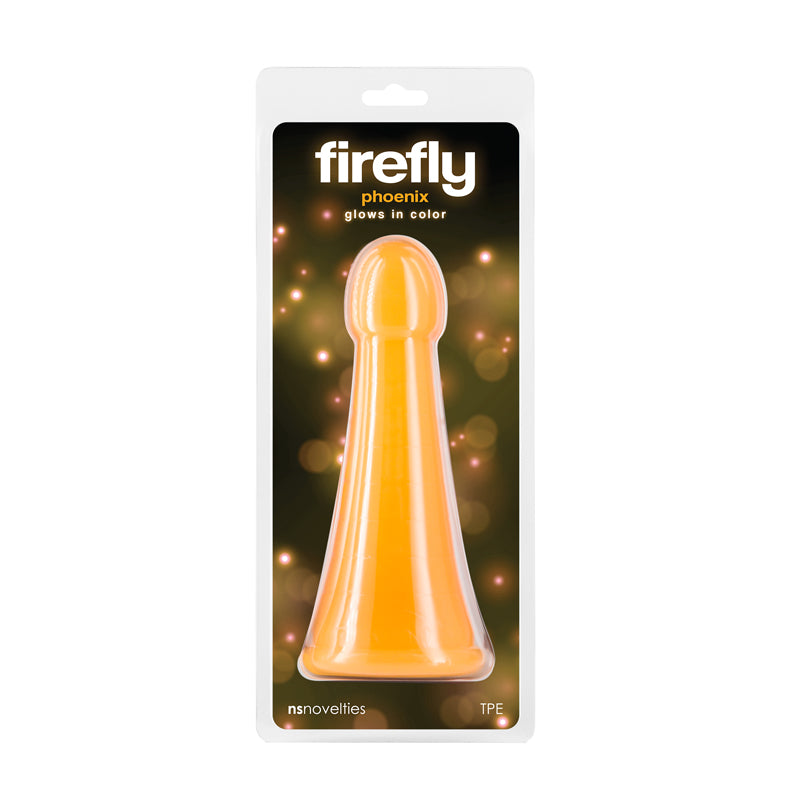 Firefly - Phoenix - Orange - Glow in Dark Orange 19.2 cm Dildo-NSN-0479-16