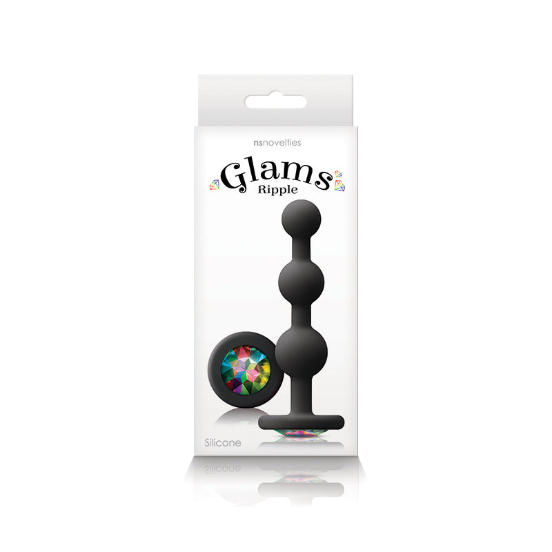 Glams Ripple Silicone Plug: Colorful Pleasure & Fun