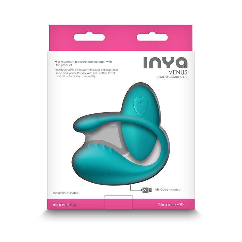 INYA Venus - Teal - Teal USB Rechargeable Stimulator with Remote-NSN-0557-47