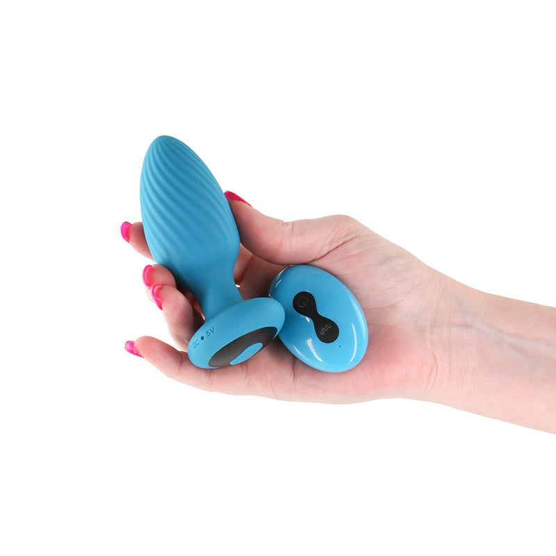 INYA Alpine 2.0 - Teal - Teal 10.7 cm USB Rechargeable Butt Plug with Wireless Remote-NSN-0558-47