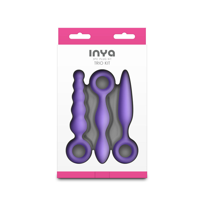 INYA Trio Kit - Purple - Purple Anal Plugs - Set of 3 - NSN-0563-05
