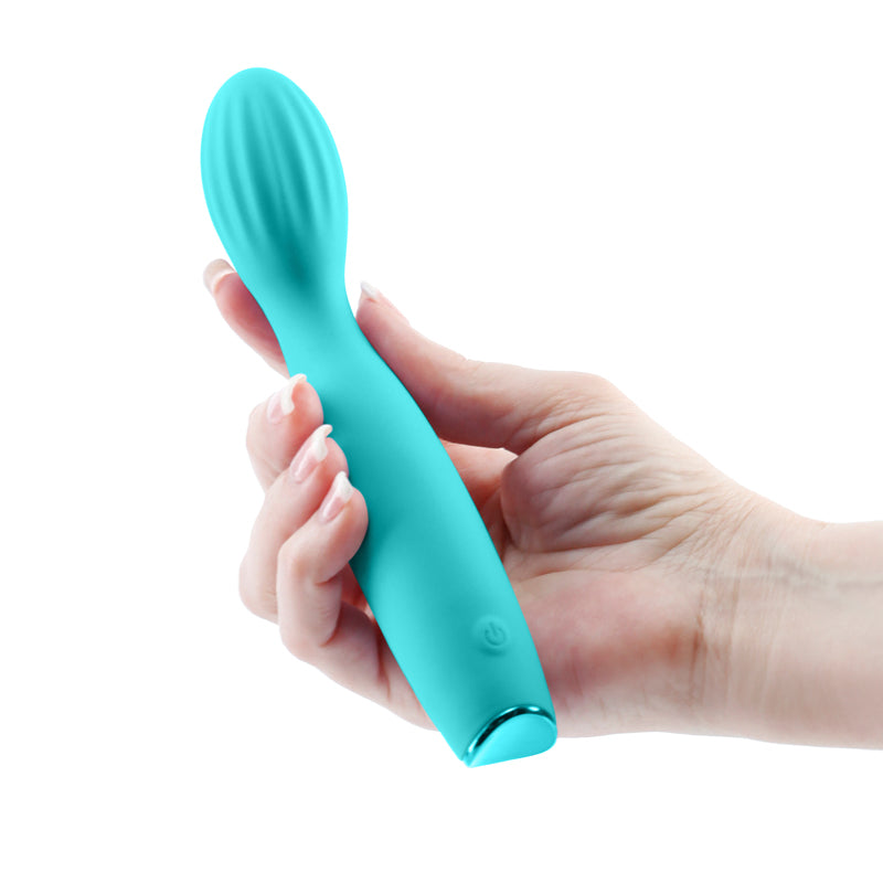 Revel Pixie - Teal - Teal 17.3 cm USB Rechargeable Vibrator-NSN-0675-27