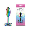 Rear Assets Clover - Multicolour - Multicoloured 9.2 cm Metallic Butt Plug-NSN-0967-09