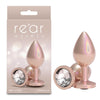 Rear Assets Iridescent - Medium - Champagne - Iridescent Champagne 8.2 cm Medium Butt Plug-NSN-0968-16