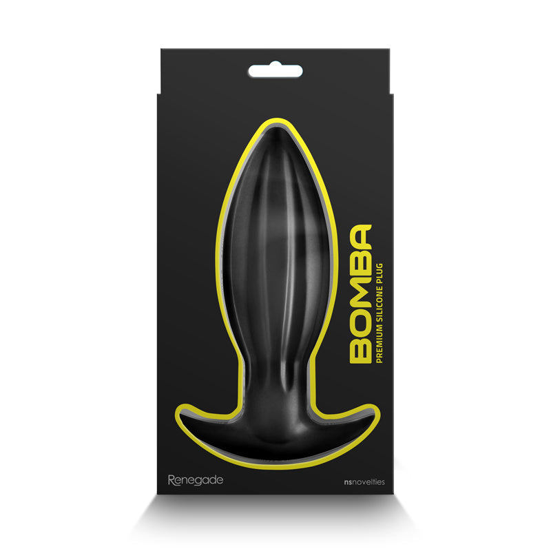 Renegade Bomba - Black - Large - Black 18.7 cm Large Butt Plug-NSN-1118-23