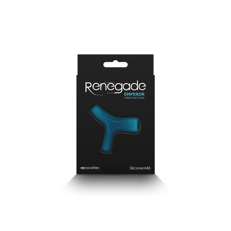 Renegade Emperor - Teal - Teal USB Rechargeable Vibrating Cock & Ball Rings-NSN-1119-37