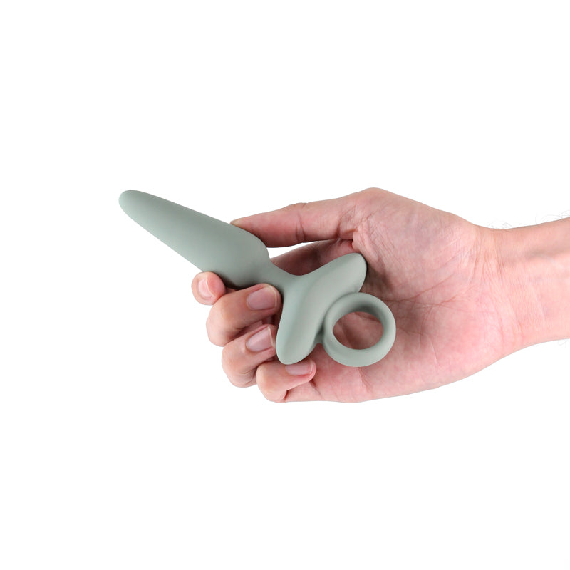 Renegade Maverick - Sage - Green 15 cm USB Rechargeable Vibrating Butt Plug-NSN-1132-48
