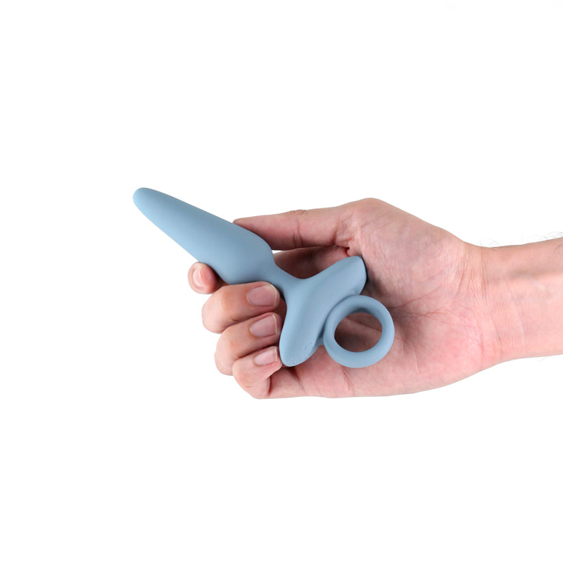 Renegade Maverick - Grey - Grey 15 cm USB Rechargeable Vibrating Butt Plug-NSN-1132-49