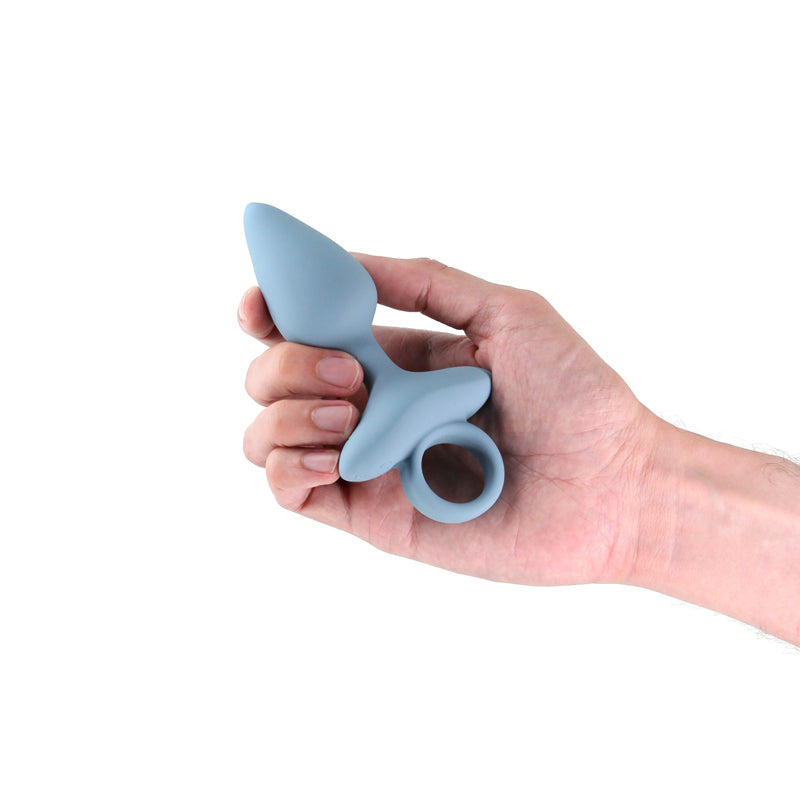 Renegade Orion - Grey - Grey 13 cm USB Rechargeable Vibrating Butt Plug-NSN-1132-59