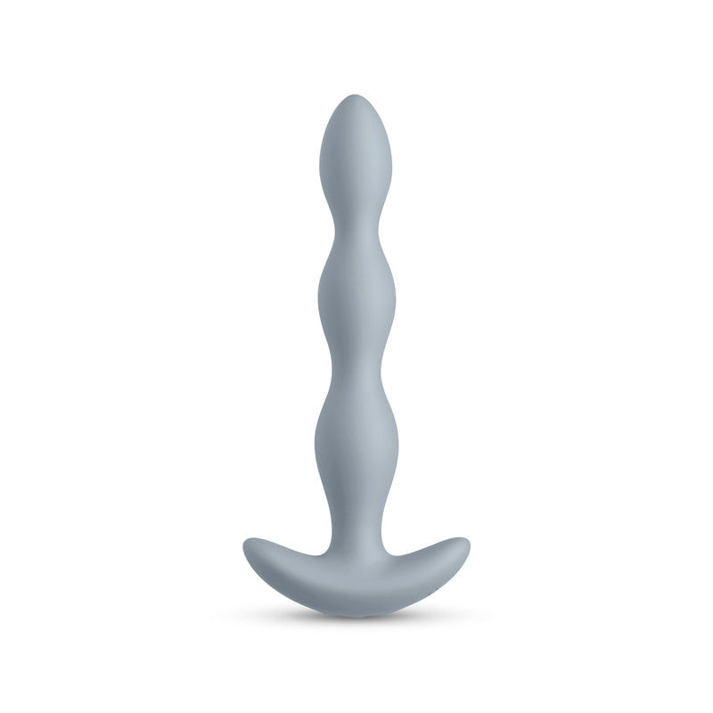 Renegade Vantage - Grey - Grey 20.6 cm USB Rechargeable Vibrating Anal Beads - NSN-1162-49