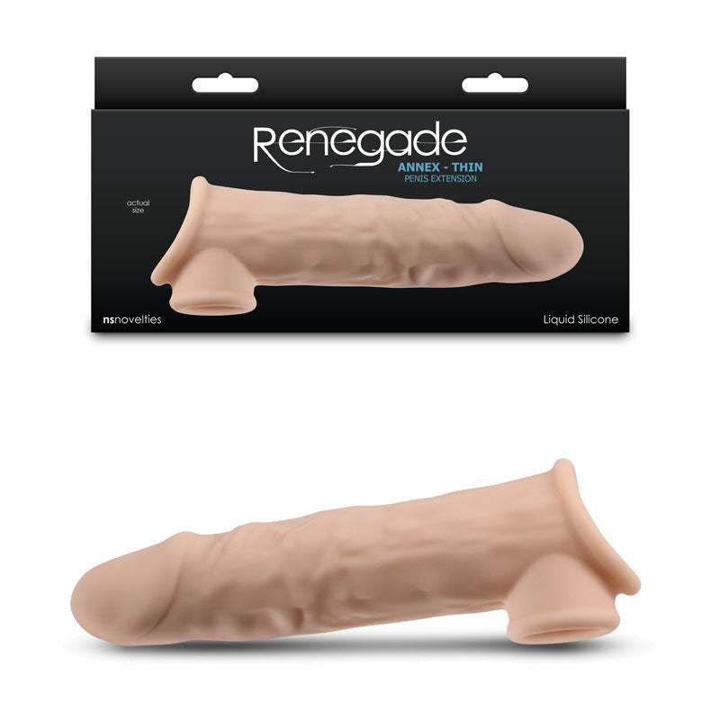 Renegade Annex - Thin - Flesh - Flesh 19.4 cm Penis Extender Sleeve-NSN-1165-01