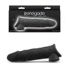 Renegade Annex - Thin - Black - Black 19.4 cm Penis Extender Sleeve-NSN-1165-03