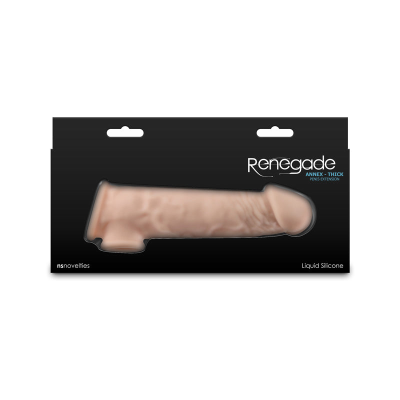 Renegade Annex - Thick - Flesh - Flesh 18.6 cm Penis Extender Sleeve-NSN-1165-11