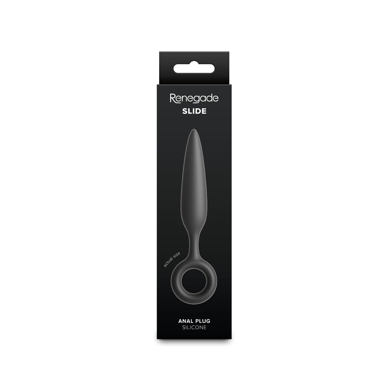 Renegade Slide - Black - Black 12.7 cm Anal Plug - NSN-1166-23