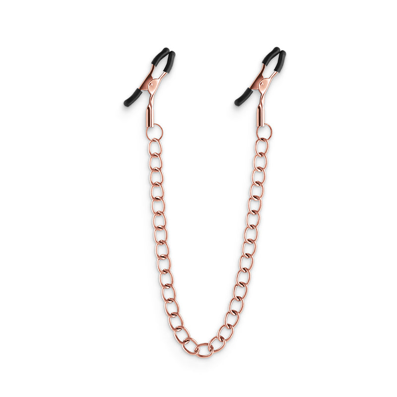 Bound Nipple Clamps - DC2 - Rose Gold - Rose Gold Nipple Clamps with Chain-NSN-1303-02