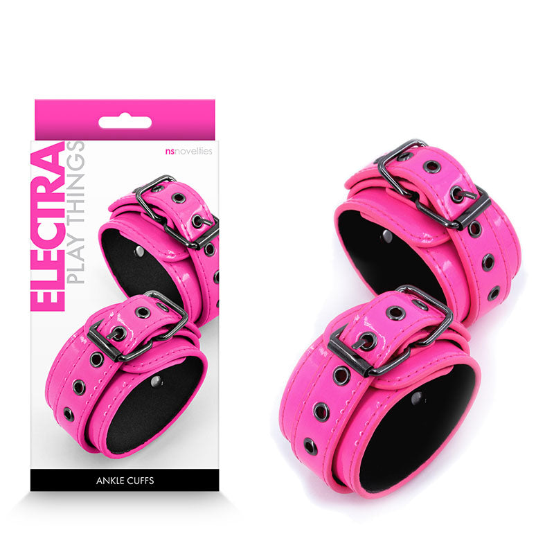 Electra Ankle Cuffs - Pink - Pink Restraints-NSN-1310-34