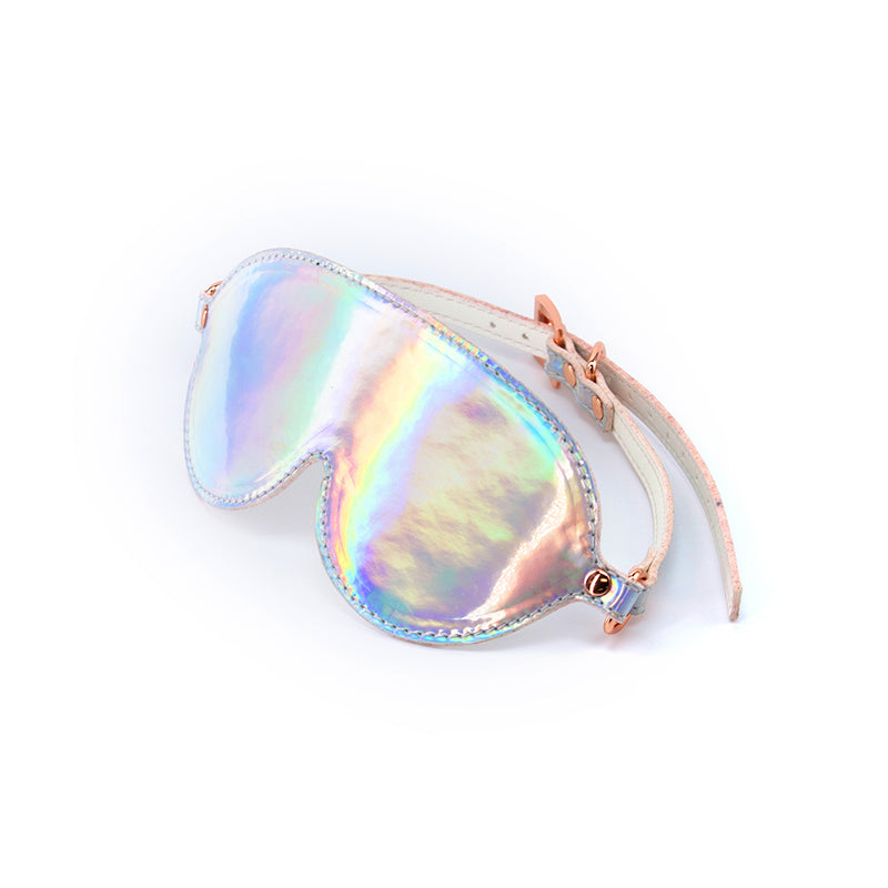 Cosmo Bondage Blindfold - Rainbow - Metallic Rainbow Eye Restraint-NSN-1313-01