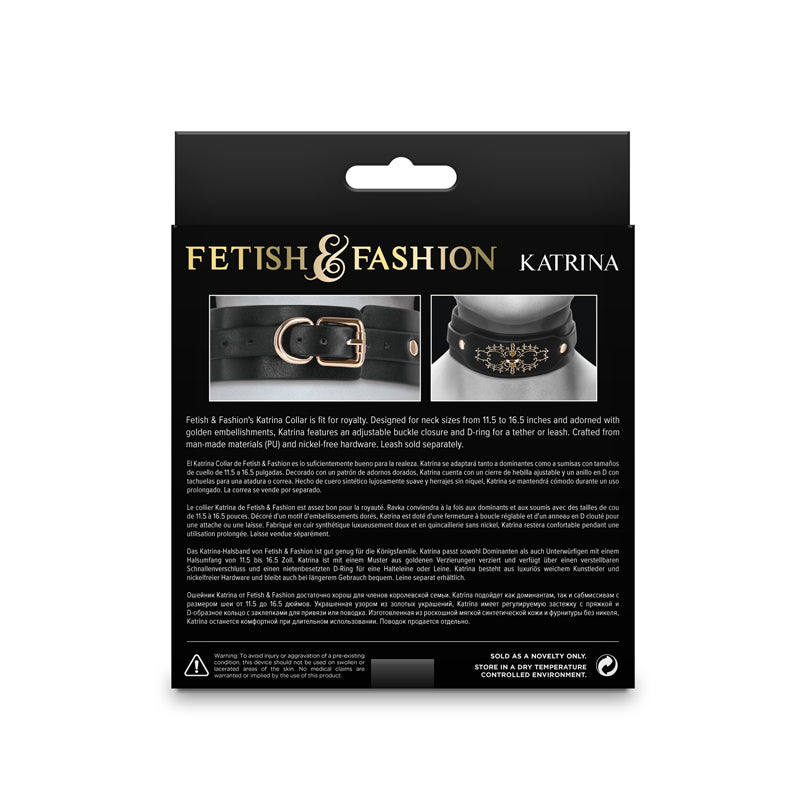 Fetish & Fashion - Katrina Collar - Black-(nsn-1800-03ap)