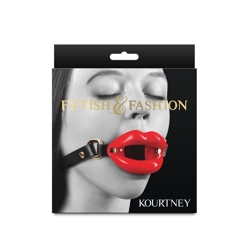 Fetish & Fashion - Kourtney - Red Lips Open Mouth Restraint-NSN-1801-06AP