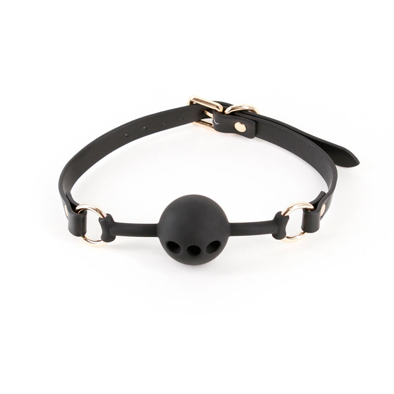 Fetish & Fashion - Fran - Black Breathable Mouth Restraint-NSN-1801-13AP