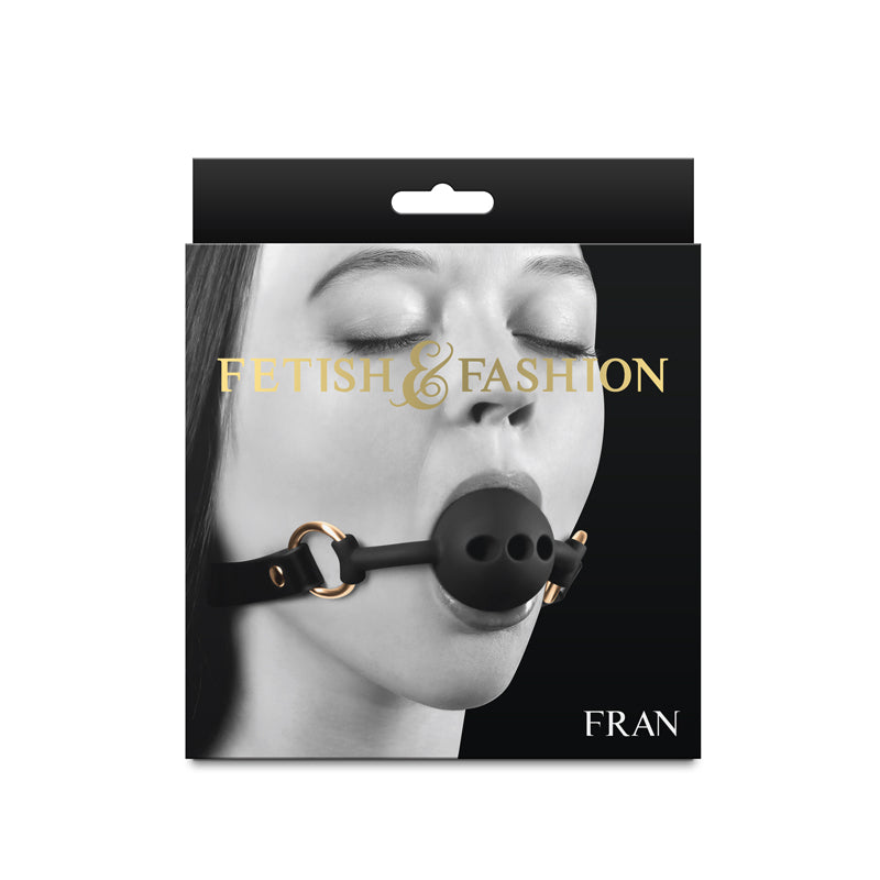 Fetish & Fashion - Fran - Black Breathable Mouth Restraint-NSN-1801-13AP