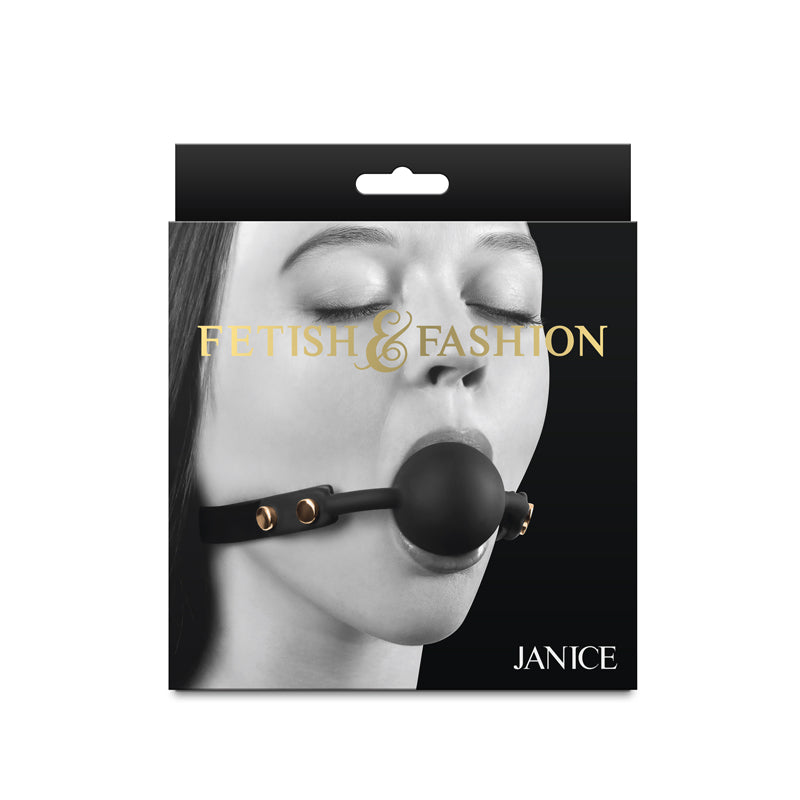 Fetish & Fashion - Janice - Black - Black Mouth Restraint-NSN-1801-23AP