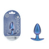 OUCH! Anal Plug - Medium - Metallic Blue - Metallic Blue 7.9 cm Medium Butt Plug-OU1018MBL