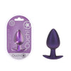 OUCH! Anal Plug - Large - Metallic Purple - Metallic Purple 8.9 cm Large Butt Plug-OU1019MPU