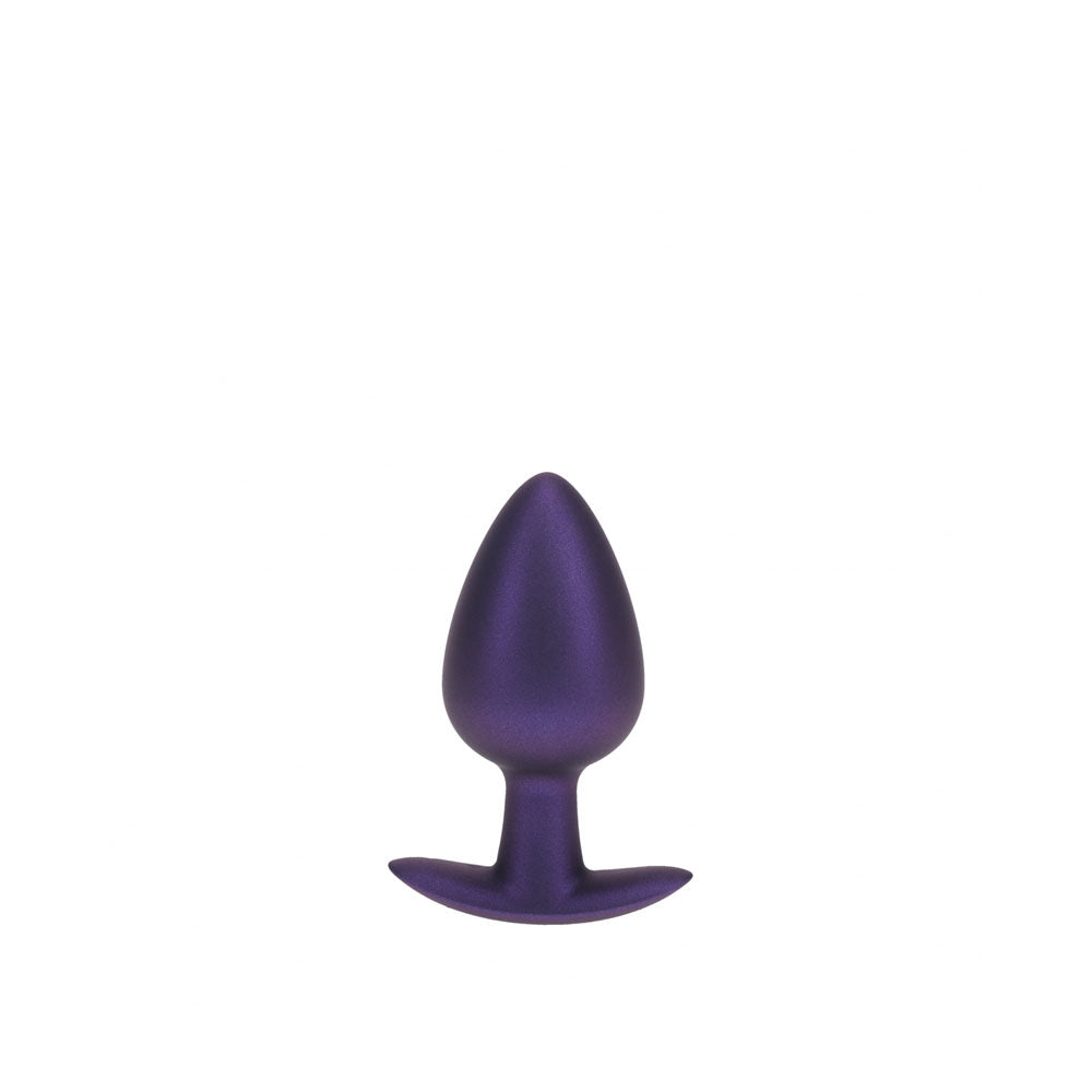 OUCH! Anal Plug - Large - Metallic Purple - Metallic Purple 8.9 cm Large Butt Plug-OU1019MPU