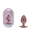 OUCH! Anal Plug - Large - Rose Gold - Rose Gold 8.9 cm Large Butt Plug-OU1019ROS