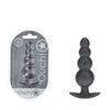 OUCH! Beaded Anal Plug - Gun Metal - Gun Metal Grey 11.7 cm Butt Plug-OU1020GUN