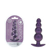 OUCH! Beaded Anal Plug - Metallic Purple - Metallic Purple 11.7 cm Butt Plug-OU1020MPU