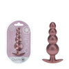 OUCH! Beaded Anal Plug - Rose Gold - Rose Gold 11.7 cm Butt Plug-OU1020ROS