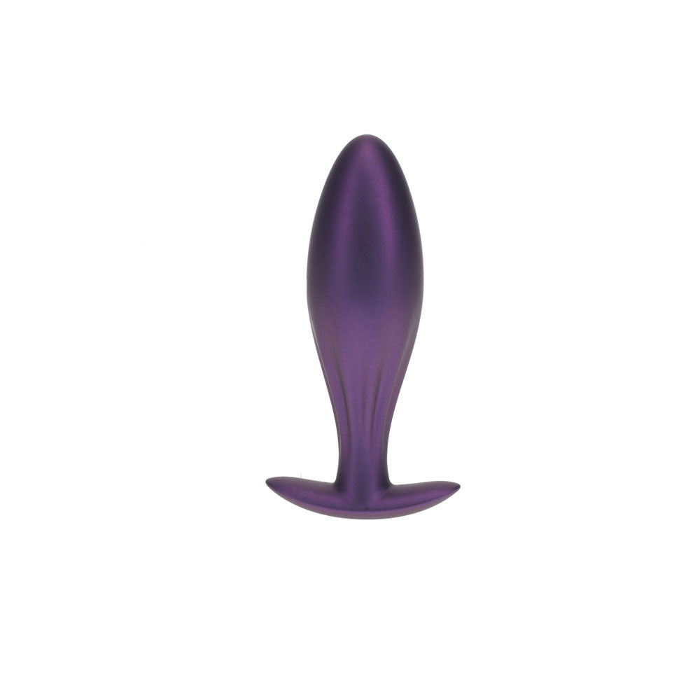 OUCH! Oval Anal Plug - Metallic Purple - Metallic Purple 11.7 cm Butt Plug-OU1021MPU