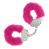 OUCH! Heavy-Duty Fluffy Cuffs - Pink - Pink Fluffy Restraints-OU1046PNK