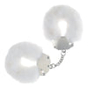 OUCH! Heavy-Duty Fluffy Cuffs - White - White Fluffy Restraints-OU1046WHT