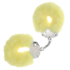 OUCH! Heavy-Duty Fluffy Cuffs - Yellow - Yellow Fluffy Restraints-OU1046YEL