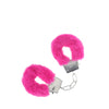 OUCH! Classic Fluffy Cuffs - Pink - Pink Fluffy Restraints-OU1047PNK