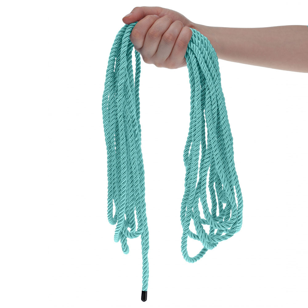 OUCH! Bondage Rope - 10 M - Blue - Blue Nylon Bondage Rope - 10 metre Length-OU1058BLU