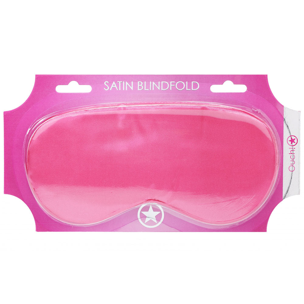OUCH! Satin Mask - Pink - Pink Eye Mask - OU1060PNK