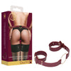 OUCH! Halo - Handcuff With Connector - Burgundy Restraint-OU582BUR