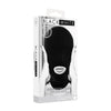 OUCH! Black & White Submission Mask - Black Hood Mask-OU690BLK